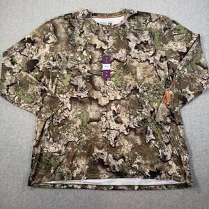 Tekari Hunt Camouflage LS Performance Shirt Men's 2XL Lightweight Hunting New